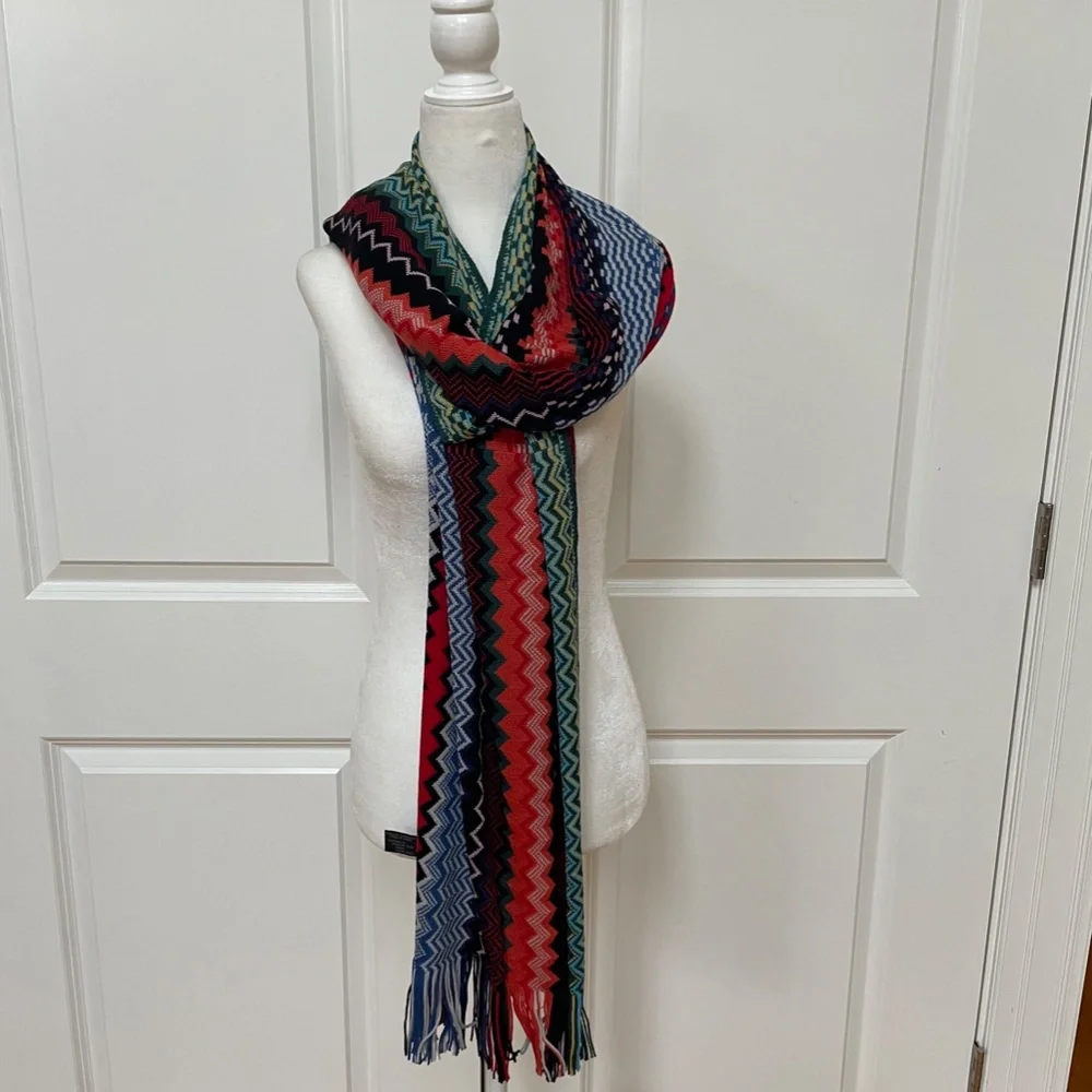Wool Blended Multi-color Scarf from MISSONI - Picture 2 of 5